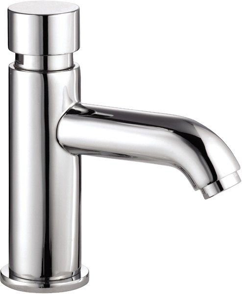 Self Closing Basin Tap (Single Tap, Chrome). additional image