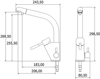 Str3am Modern Water Filter Kitchen Tap (Chrome). additional image