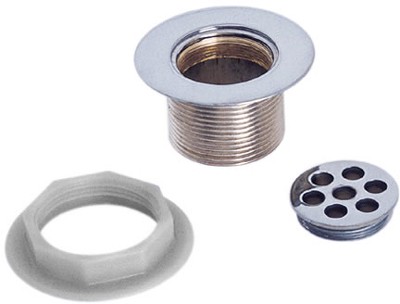 1 1/2" Shower Waste With 2 7/8" Flange (Chrome). additional image
