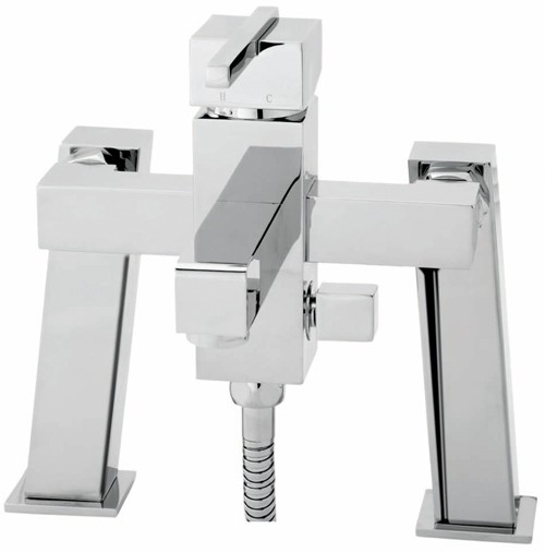 Bath Shower Mixer Tap With Shower Kit And Wall Bracket. additional image