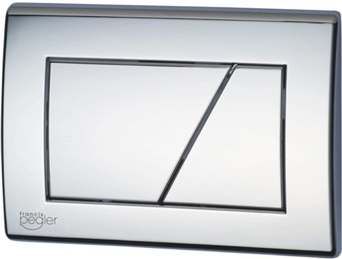 Swish Flush Plate (Chrome Plated). 274x165mm. additional image