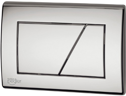 Swish Flush Plate (Matt Chrome). 274x165mm. additional image