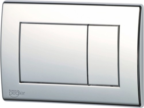 Dream Flush Plate (Chrome Plated). 274x165mm. additional image