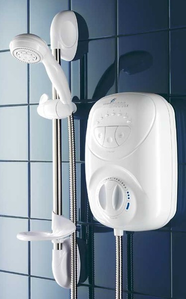 G2000LX Thermostatic Power Shower (White & Chrome). additional image