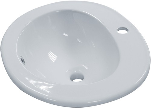 Vanity Basin (1 Tap Hole).  Size 515x440mm. additional image