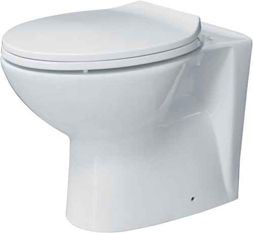Back To Wall Toilet With Seat. Horizontal Outlet.  Size 360x530mm. additional image