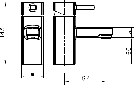 Basin Mixer & Bath Filler Tap Set (Chrome). additional image