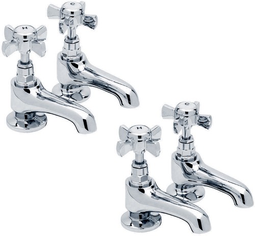 Basin & Bath Tap Set (Chrome). additional image