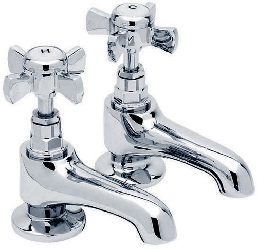 Basin Taps (Pair, Chrome). additional image