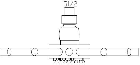 Star Shower Head With Swivel Knuckle (220mm, Chrome). additional image