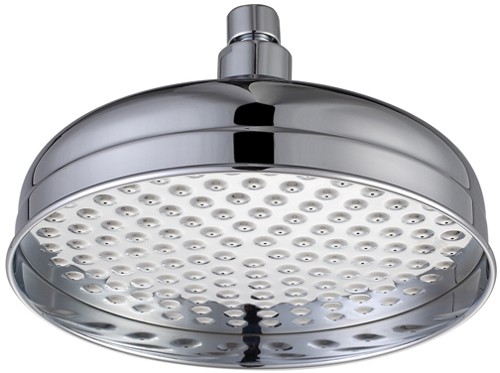 Traditional Shower Head & Swivel Knuckle (200mm). additional image