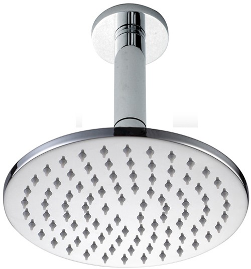 Round Shower Head With Ceiling Mounting Arm (200mm). additional image