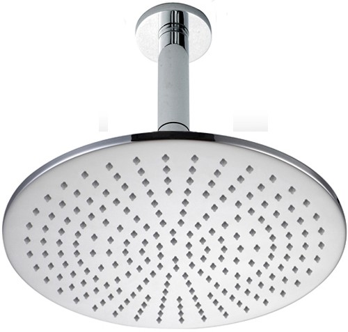 300mm Large Round Shower Head & Ceiling Mounting Arm. additional image