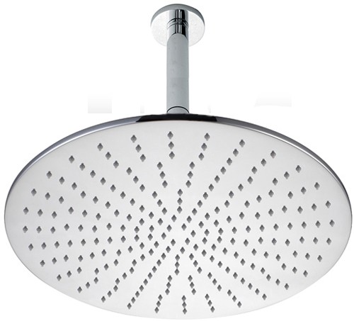 Extra Large Round Shower Head & Arm (400mm). additional image