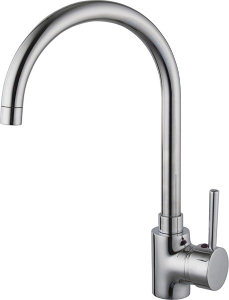 Chloe Kitchen Tap With Swivel Spout (Chrome). additional image