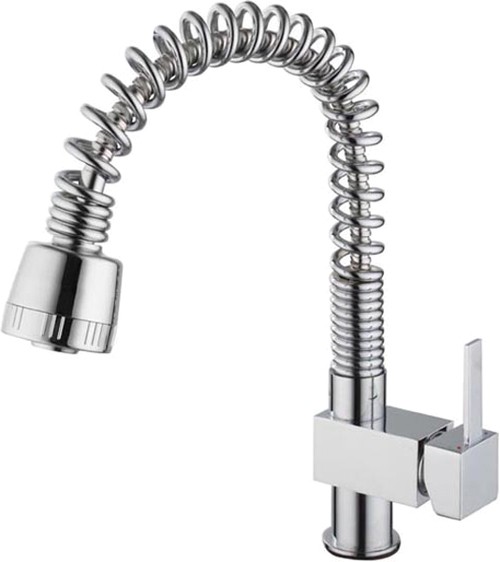 Hannah Kitchen Tap With Pull Out Spray Rinser (Chrome). additional image