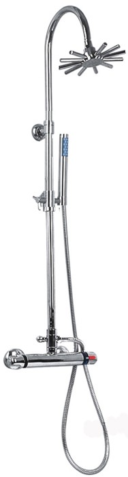Thermostatic Shower Set With Valve, Riser And Cloudburst Head. additional image