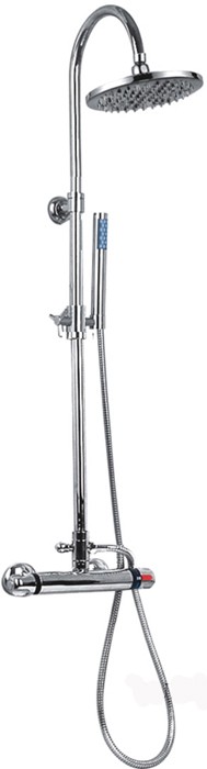Thermostatic Shower Set With Valve, Riser And Apron Head. additional image