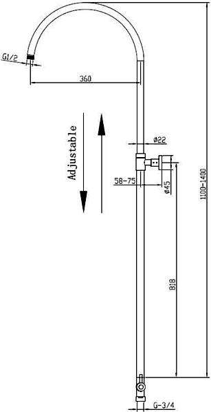 Thermostatic Shower Set With Valve, Riser And Round Head. additional image