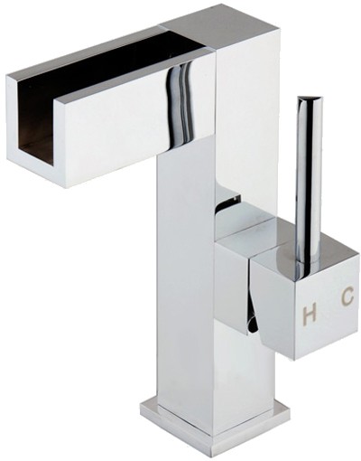 Designer Waterfall Mono Basin Mixer Tap. additional image