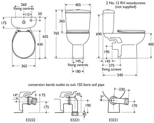 3 Piece Cloakroom Suite. additional image