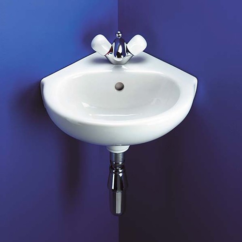 1 Tap Hole Corner Basin. 450mm. additional image