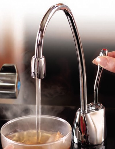 Steaming Hot Filtered Kitchen Tap (Brushed Steel). additional image