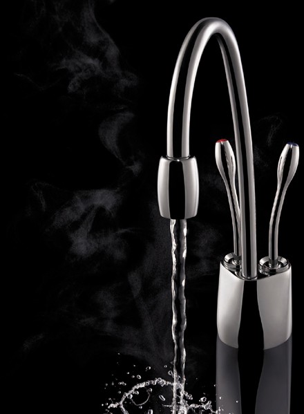 Steaming Hot & Cold Filtered Kitchen Tap (Brushed Steel). additional image