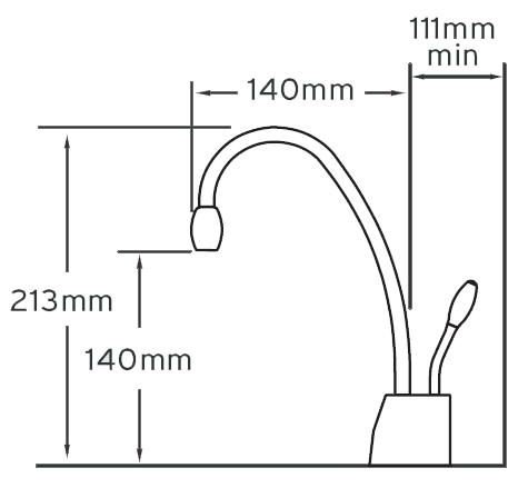 Steaming Hot & Cold Filtered Kitchen Tap (Brushed Steel). additional image