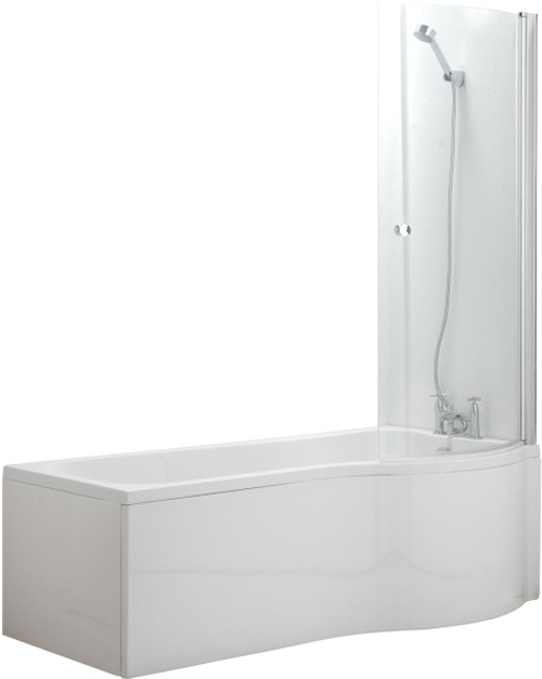 Complete Shower Bath Suite (Right Hand). 1700x750mm. additional image