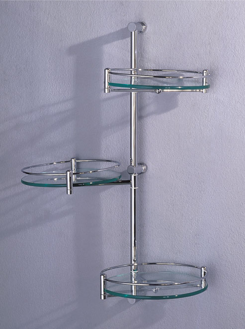 Achill bathroom stand with 3 glass shelves additional image
