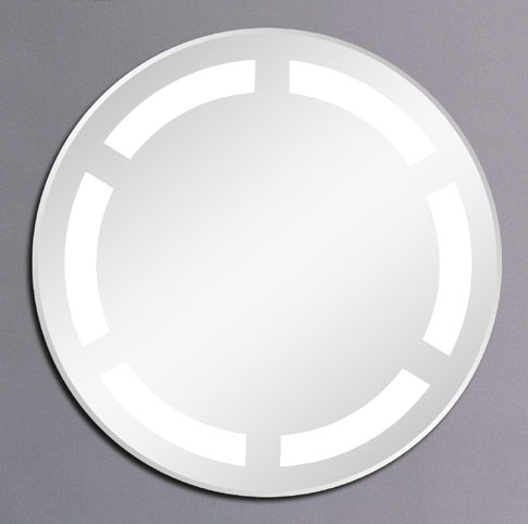 Clifton backlit illuminated bathroom mirror. 600mm diameter. additional image