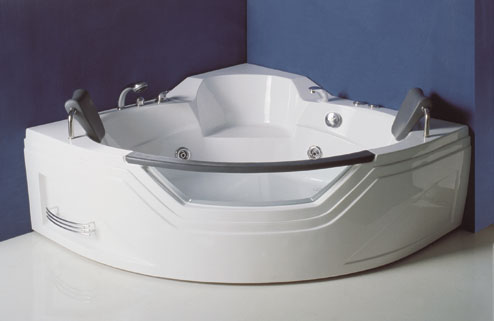 Tineo 1540mm corner whirlpool bath additional image