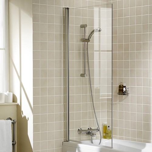 800x1500 Square Bath Screen (Silver). additional image