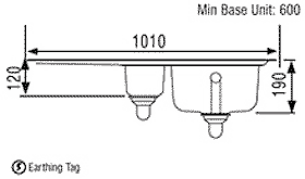 1.5 Bowl Stainless Steel Sink, Left Hand Drainer. additional image