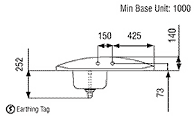 1.0 Bowl Stainless Steel Sink, Right Hand Drainer. additional image