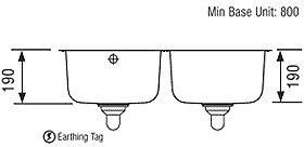 Undermount 2.0 Bowl Steel Kitchen Sink. additional image