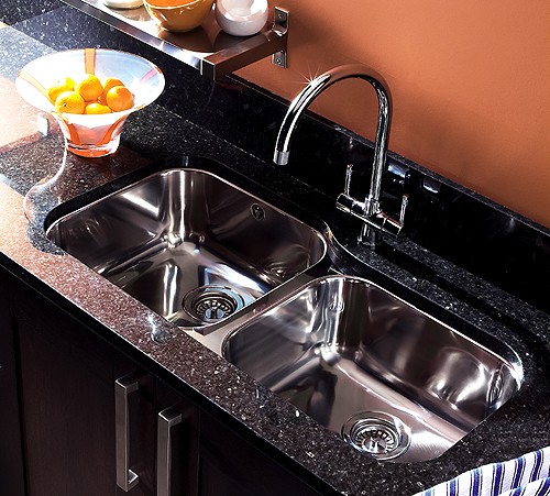 Undermount 1.75 Bowl Steel Sink, Right Hand Bowl. additional image