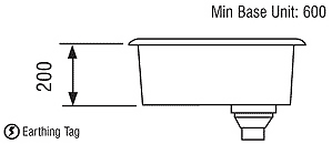 Undermount 1.0 Bowl Steel Sink, Left Hand Waste. additional image