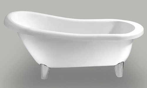 Buckingham slipper roll top bath with modern feet. 1570mm. additional image