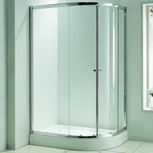 Offset Quadrant Shower Enclosure, 1200x900mm. additional image