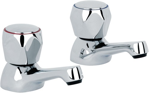 Basin Taps (Pair, Chrome). additional image