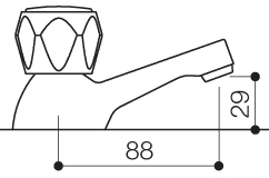 Basin Taps (Pair, Chrome). additional image