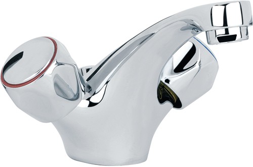 Mono Basin Mixer Tap With Pop Up Waste (Chrome). additional image