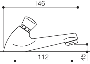 Non Concussive Basin Taps (Pair, Chrome). additional image