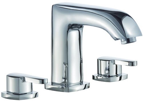 3 Tap Hole Bath Filler Tap (Chrome). additional image