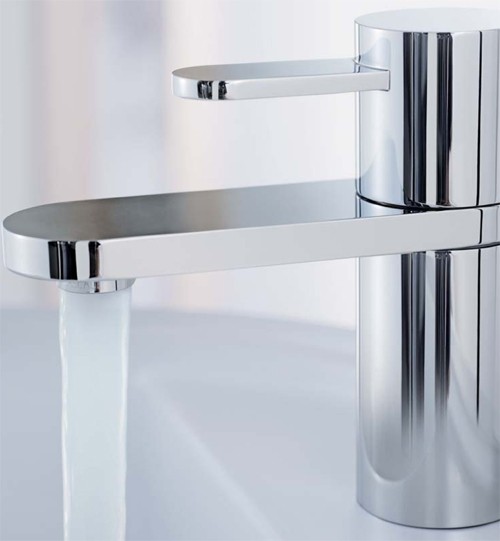 Mono Basin Mixer Tap With Click-Clack Waste (Chrome). additional image