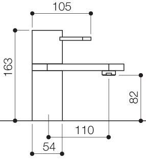 Mono Basin Mixer Tap With Click-Clack Waste (Chrome). additional image