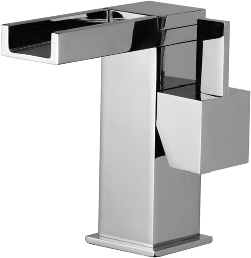 Waterfall Basin Mixer Tap With Push Button Waste. additional image
