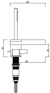 4 Tap Hole Waterfall Bath Shower Mixer Tap With Shower Kit. additional image